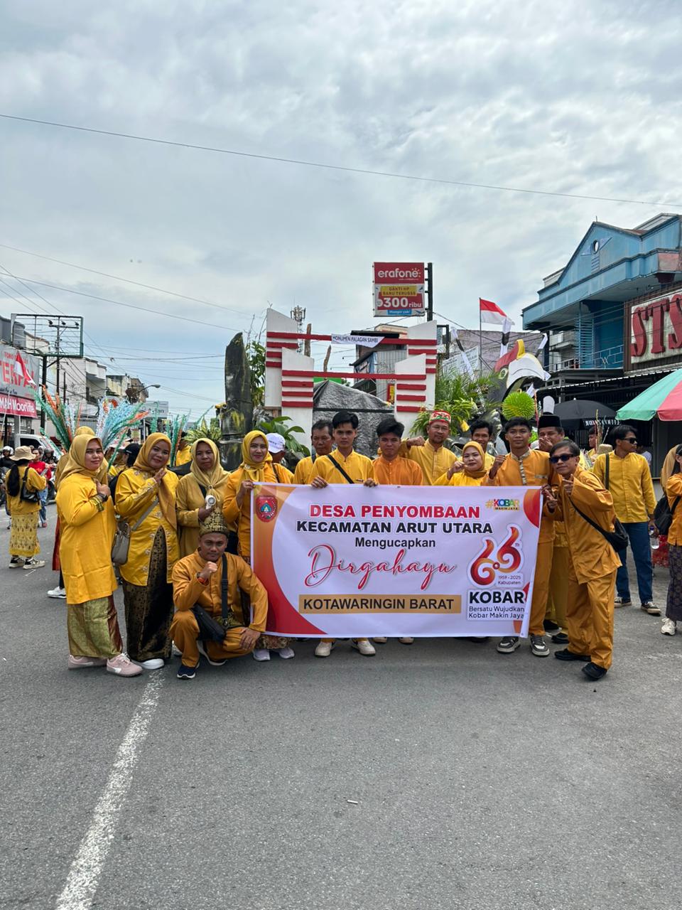 KEGIATAN DESA PENYOMBAAN DALAM RANGKA MENGIKUTI PAWAI NASI ADAB HUT KOTAWARINGIN BARAT KE 66 TAHUN D